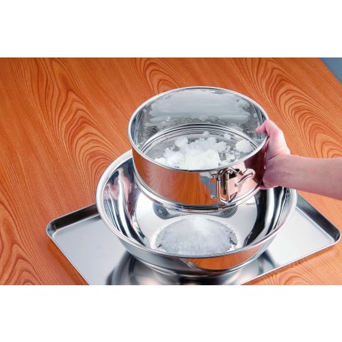 Endo Shoji TKG Strainer, One-Touch Strainer Frame, 24cm, Outer Diameter x Height (mm): 240 x 100. Made of rust-resistant, hygienic stainless steel. On