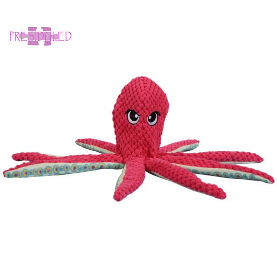 Жевательная игрушка для домашних животных, милая форма осьминога, плюшевая игрушка для собак, прочная, устойчивая к укусам, скрипучая - Товары для домашних животных