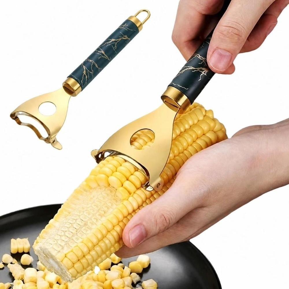 Anti Slip Handle Manual Corn Planer Stainless Steel Corn Cob Thresher For Kitchen