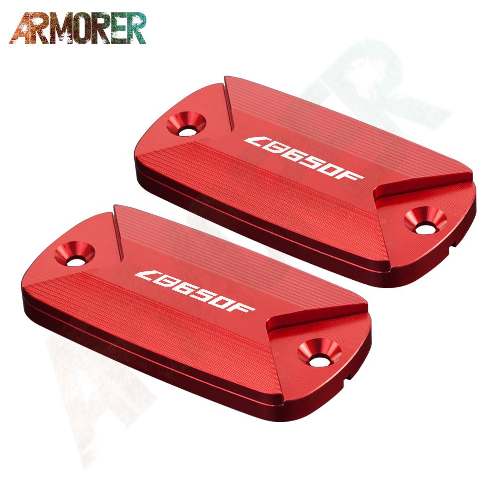 Алюминиевый передний бак для тормозной жидкости мотоцикла с ЧПУ, крышка резервуара для жидкости для HONDA CB650F CB 650F CB650 F 2016