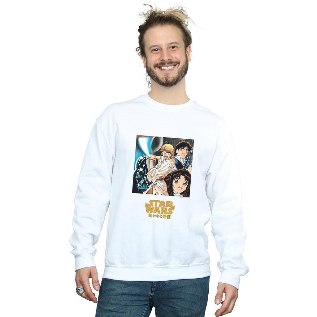 Star Wars Mens Anime Poster Sweatshirt
