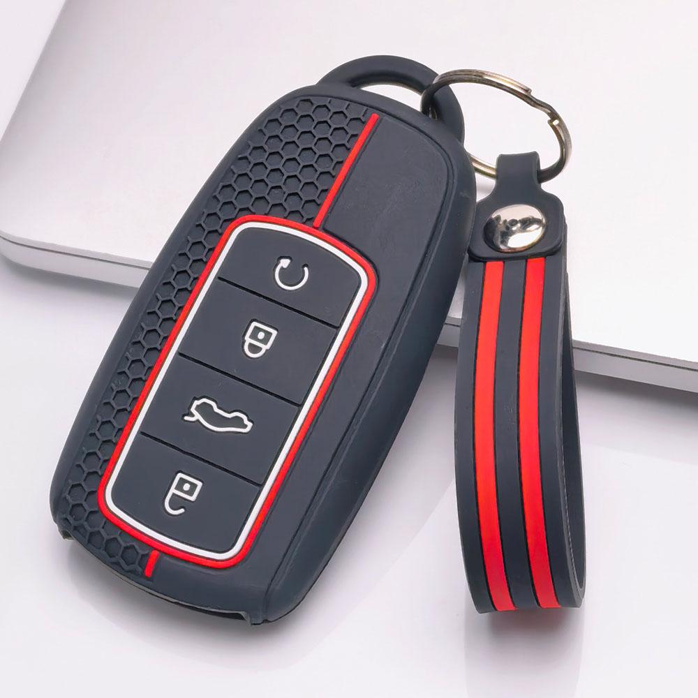 Чехол для ключа для Chery Tiggo7 Tiggo8 Tiggo5X Arrizo5 Arrizo6 с брелоком Защита от царапин Ударопрочная защита Мягкая текстура захвата