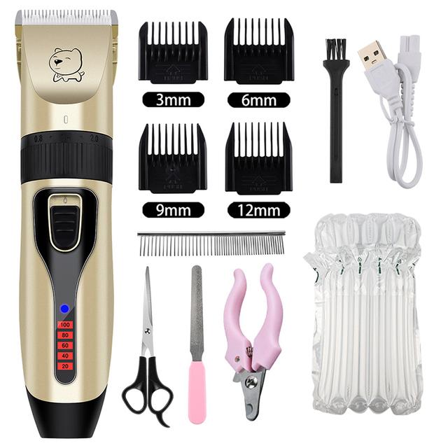Электрические машинки для стрижки собак, профессиональный триммер для шерсти домашних животных, парикмахерская машинка для стрижки собак, машинка для удаления волос с кошачьими волосами, комплект