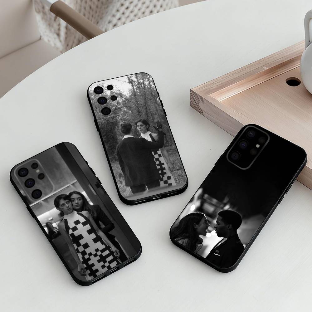 Два человека, обменивающиеся слюной Чехол для телефона Samsung S25,24,23,22,30,21,10,9,Ultra,Plus,Lite,FE,4,5 G Мягкий черный чехол