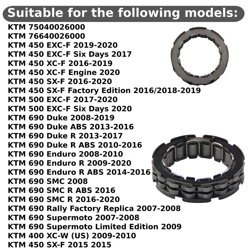 For KTM 450 XC-F XC-W 500 XC-W 450 EXC (US) 500 EXC/EXC Six Days 530 EXC (US) Motorcycle Starter Motor-RUN CLUTCH STARTER Parts