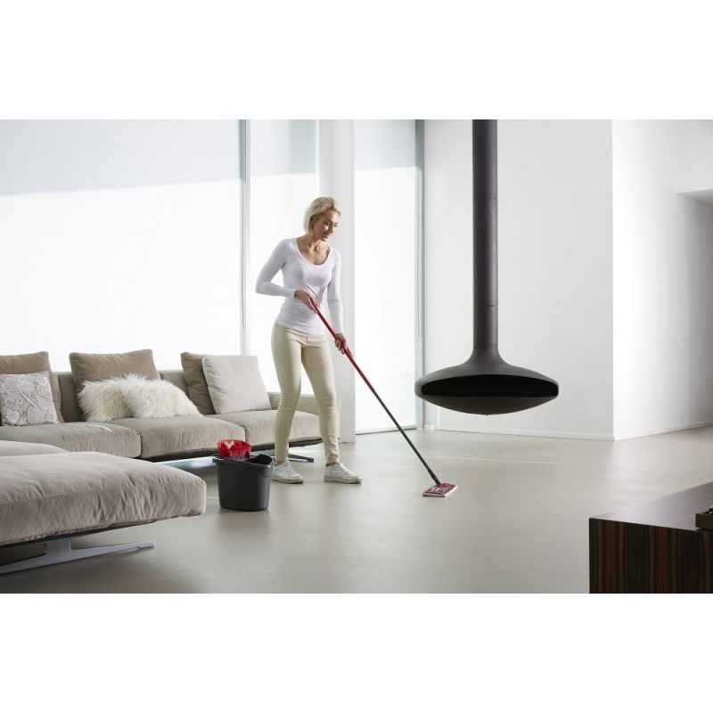Vileda Ultramat Turbo Mop Set Mechanical Wringer Black/Red