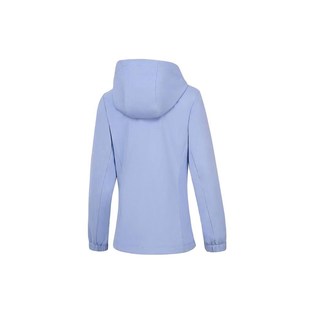 Li-Ning Solid Color Water-Resistant Hooded Long Sleeve Jacket Women Jackets Light-Purple AFDT748-4