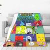 BFDI Inanimate Insanity Мультяшные Одеяла Битва за Остров Мечты Флис Новинка Теплое Плед Одеяло Постельные Принадлежности Украшение для Гостиной