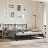 VidaXL Metal Bed Frames Without Mattress with Headboard Black 183x213cm 376133