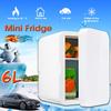 AC 220V 45-80W 6L Mini Refrigerator Small Household Dormitory Single Door Car Home Dual-use Car Refrigerator Dual Use Car Use 12V 24V
