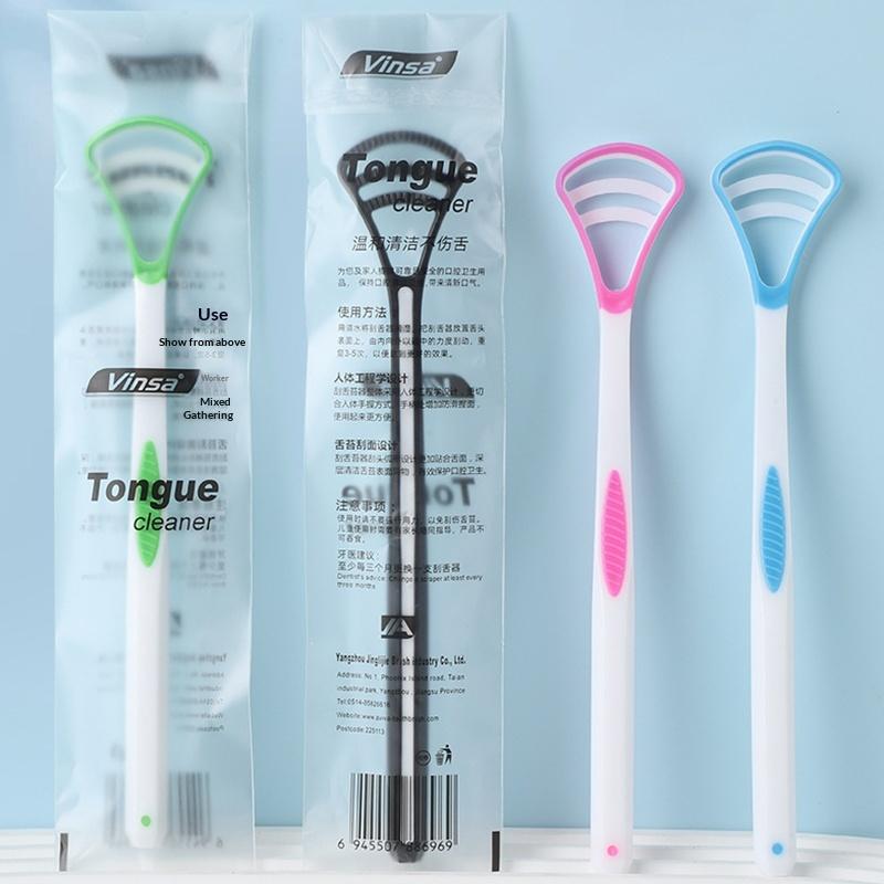 Silicone Tongue Scraper 1PCS Ergonomic Grip for Daily Oral Health Effortlessly Cleans Tongue Surface