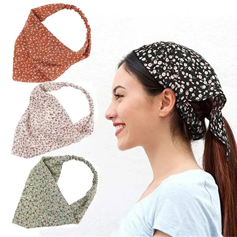 Printed Triangular Headband Bohemian Headband Elastic Headband Women's Dust-proof Headscarf Wholesale Creative Gifts
