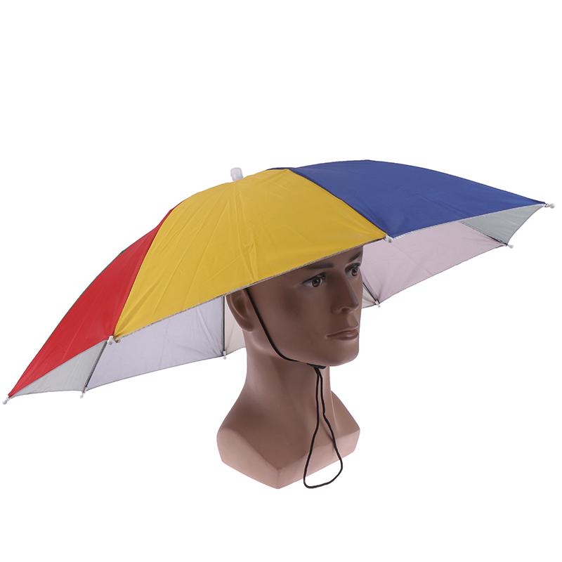 Складная шляпа-зонт, 1 шт., рыбалка, туризм, кемпинг, пляжный головной убор, шляпа от солнца, шляпа