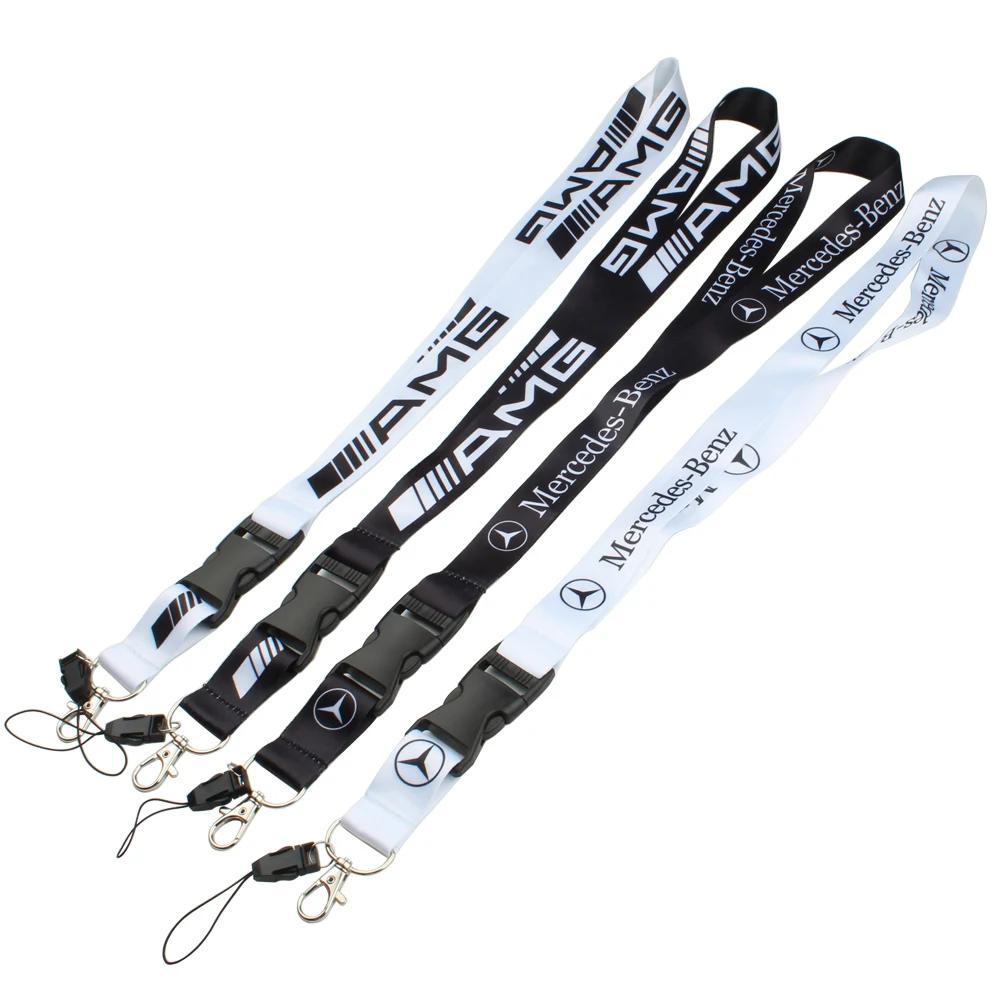 CSF1 Lanyard for Car Keys ID Holders Cell Phone Neck Straps car keychain For Mercedes Benz AMG C E S ML GLK GLE GLS GLC SLK W177 W176