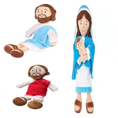 Нетоксичная кукла Иисуса Плюшевая религиозная фигурка Крещение Религиозная Пасха Рождество Кукла Иисуса Плюшевая кукла Иисуса Игрушка Христианские религиозные игрушки