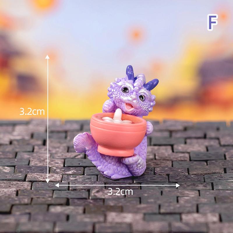Милая фигурка мини-дракона 2023 года, украшение на год дракона, микроландшафтное украшение, миниатюрная игрушка для кукольного домика