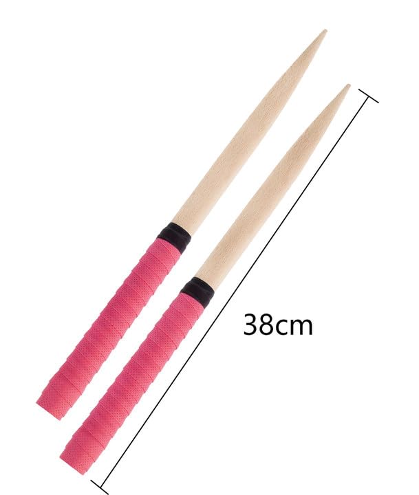 Absdefen Taiko Drum Master Maibachi Taiko Easy To Length Diameter Set of 1 Replacement Grip Included Drumsticks, Use, Approx. 380mm, 20mm, 2,