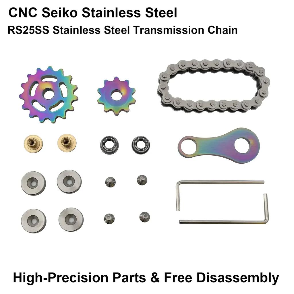 Игрушки для гироскопов Интересная игра Звездочка Маховик Гироскоп Шикарная велосипедная цепь Износостойкая для снятия беспокойства Расслабление Сохранение бодрствования