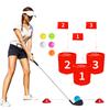Portable Golf Practice Set Pickballs Beach Bucket Training Kit with Chipping Net