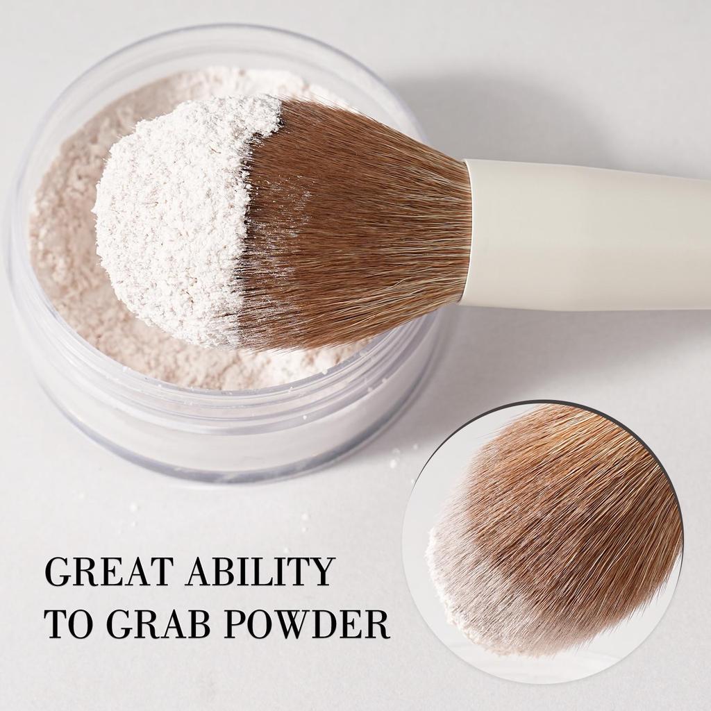 BEILI Professional Beige Makeup Brush Set 15Pcs Suitable for Loose Powder Blush Eye Shadow Eyeliner Soft Hair Cosmetics Brushes