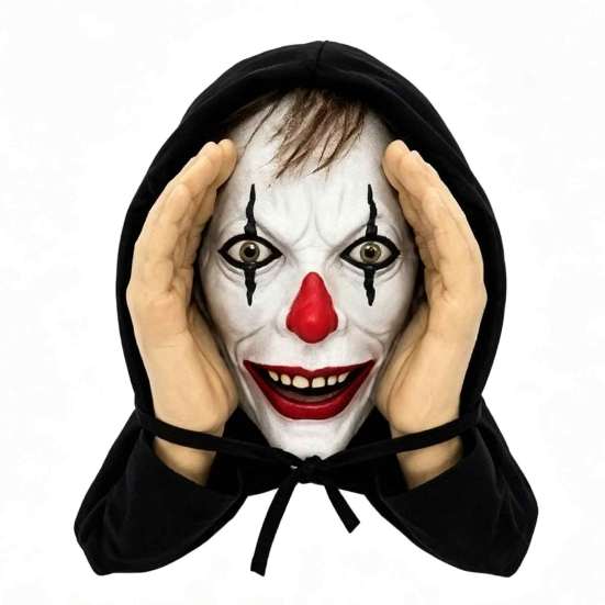 Halloween Prank Props Creepy Window Mask, Realistic Scare Prop for Glass Party Decoration Surfaces, Scary Face Hanging Spooky Haunted House