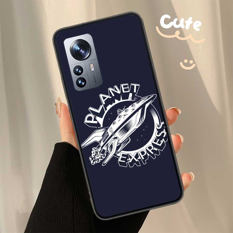 Futurama Planet Express Clear Phone For Xiaomi Poco X7 X6 X5 F6 F5 F7 Mi 14 Ultra 15 13 12 12X 12T 11T 10T Pro 11i 10 Lite Cover