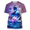 T-Shirts 3D Buddha Shakyamuni Printing T Shirt For Men Round Neck Short Sleeve Kid Cool Buddhist Faith Tops Harajuku Clothes Tee