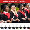 24pcs Graduation Cap Charm Keychain Acrylic Tassels Keychain Party Favor Class of 2023 Graduation Gifts for Him Her