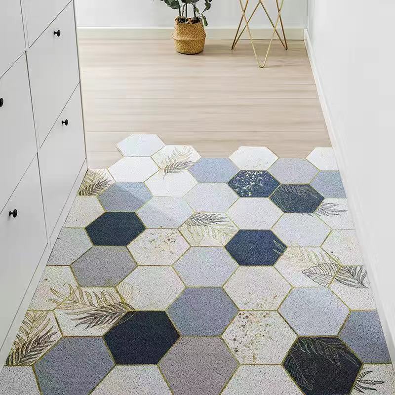 Скандинавские коврики для входной двери, шелковое кольцо, входные коврики, домашние входные коврики, износостойкий режущий ковер для прихожей, входной ковер