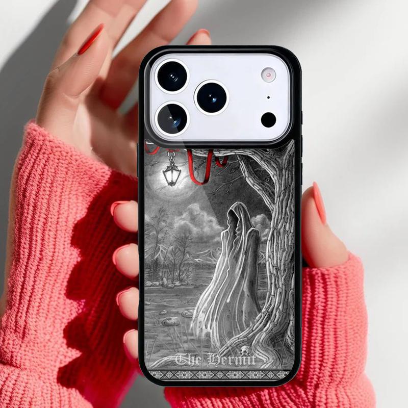 Чехол для телефона 'Отшельник' Таро Колдовство для iPhone 17 Air 16e 15 14 13 Pro Max Задняя крышка для 12 11 Pro Coque