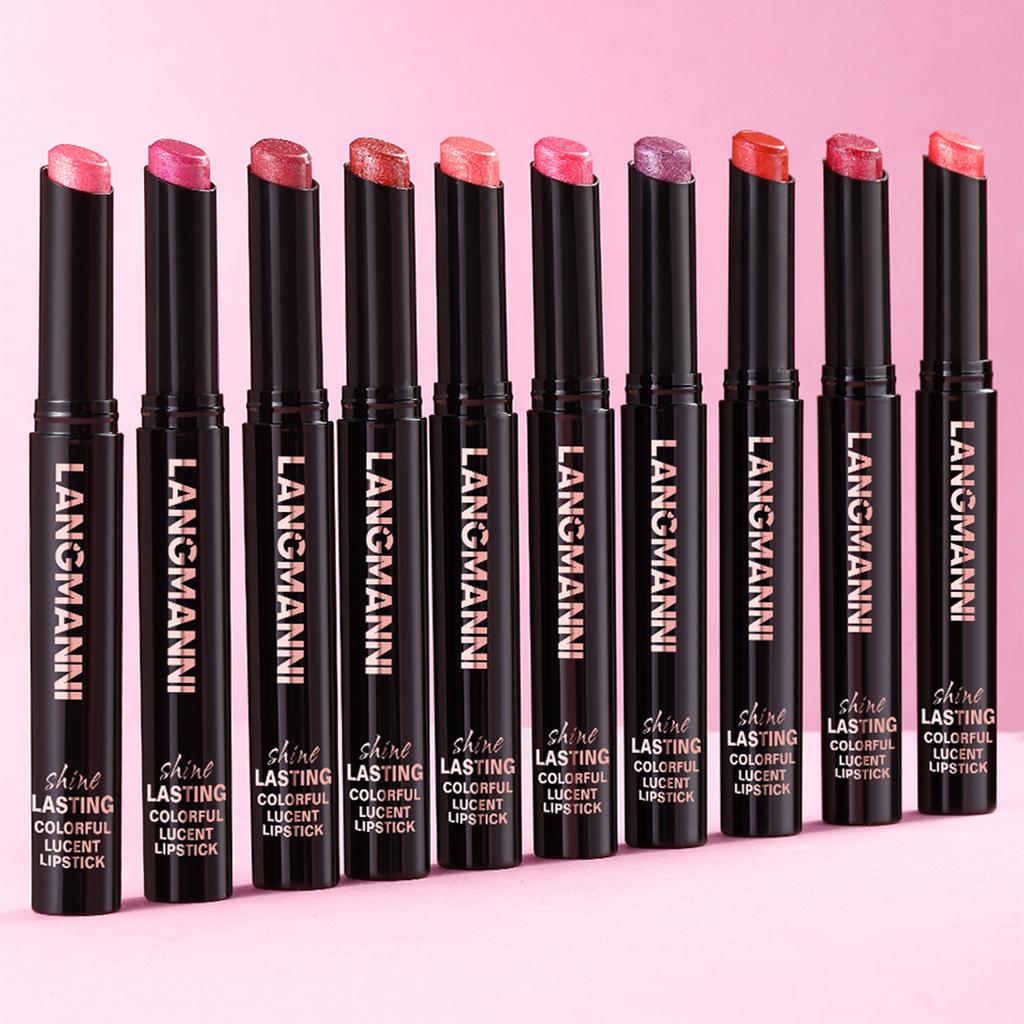 Алмазная перламутровая губная помада водостойкая стойкая антипригарная матовая бархатная блестящая помада красная сексуальная косметика для губ