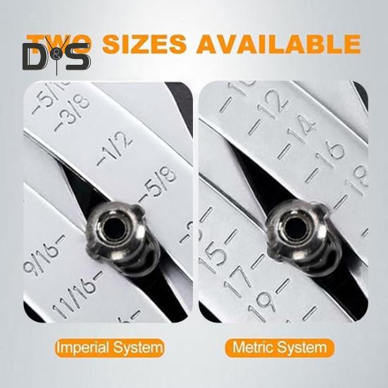 Портативный брелок для проверки размера резьбы, прецизионная линейка для измерения резьбы, точный прибор для проверки резьбы гаек и болтов, дюймовый метрический измеритель резьбы шестигранных гаек