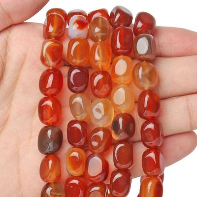 1 шт. 8x12 мм натуральный камень квадратный красный агат бусины в форме трубки свободные бусины для изготовления ювелирных изделий ручной работы браслеты ожерелья фурнитура