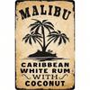 Ретро Металлическая Вывеска Tiki Bar Малибу Кокос Винтажный Декор Стен