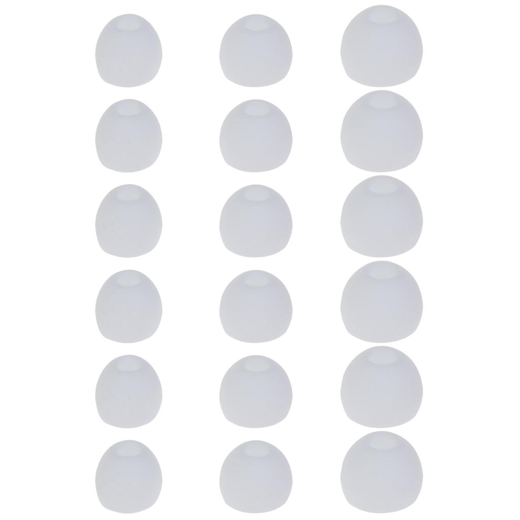 18Pcs Silicone Replacement Earbud Ear Buds Tips for 3.8mm-4.2mm Nozzle Earbuds Earphones Small Medium Large S/M/L