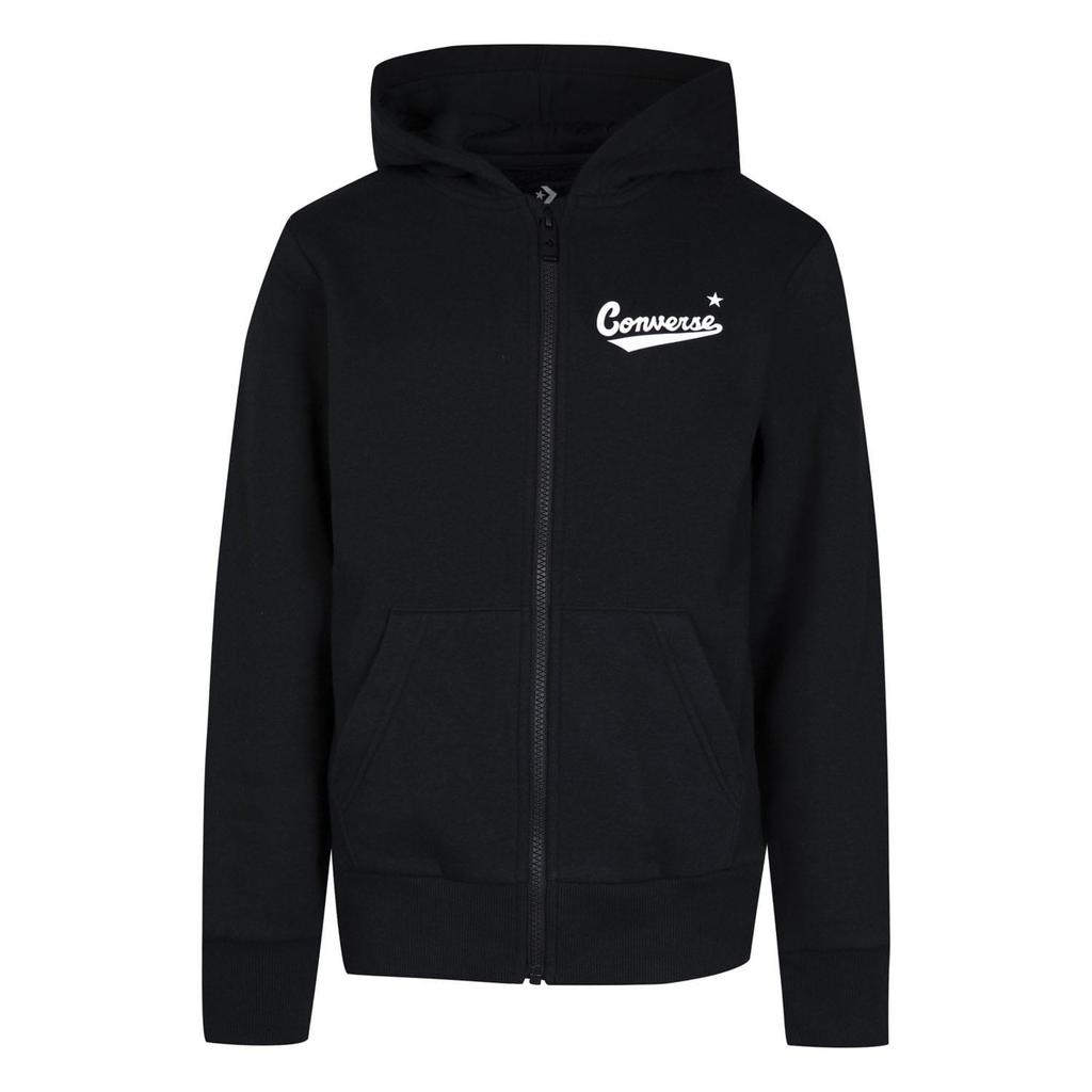 Converse Childrens/Kids Logo Full Zip Hoodie