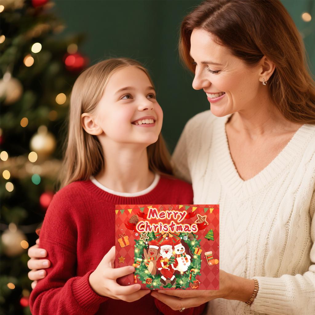 Christmas Advent Calendar Gifts, DIY Bracelet Making Kit For For Child Adult, 24Days Christmas Countdown Calendar Jewelry Gifts