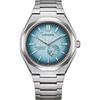 NK5020 Автоматические часы Zenshin 60 Super Titanium Титановый браслет-звено и Сапфировое Ледяное Современный Мужской Хрусталь, Синий,