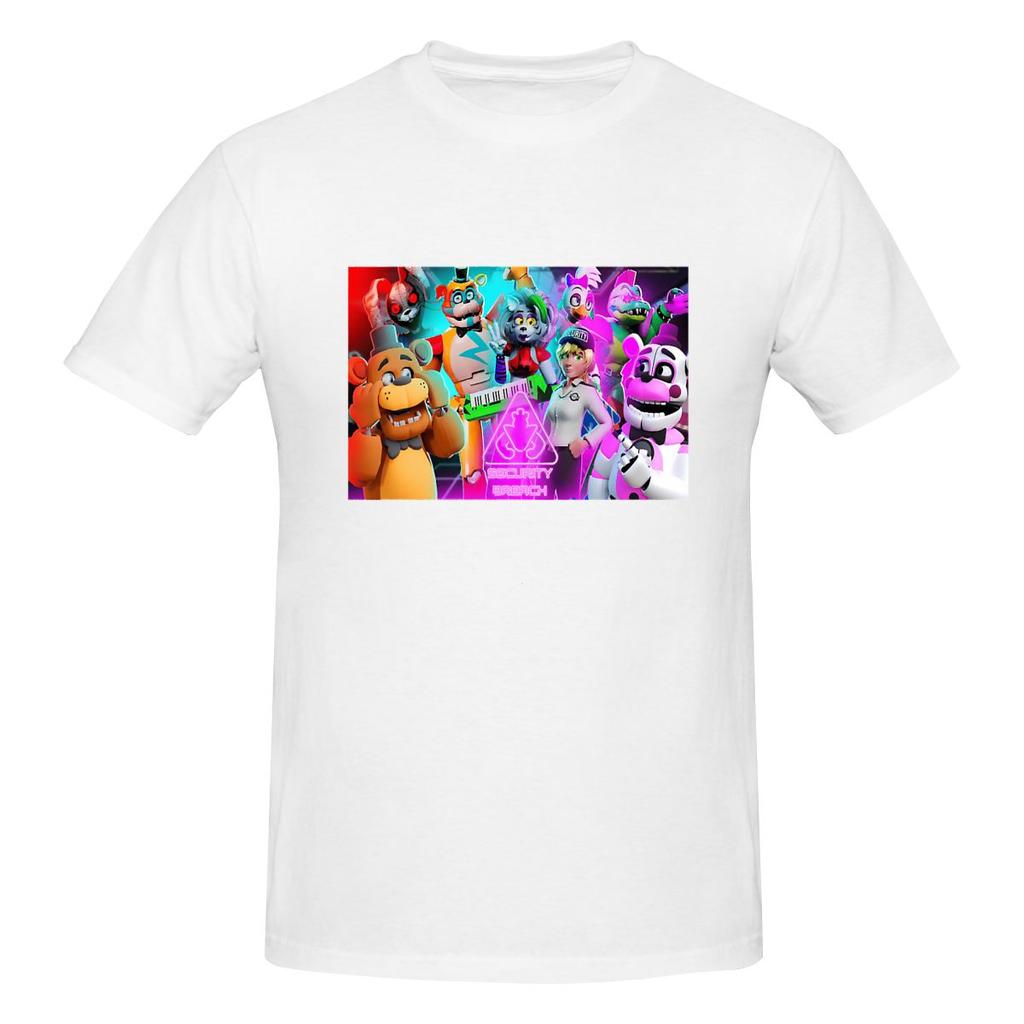 Смешная унисекс футболка FNAF 1 с принтом, свободный и приталенный крой, женские футболки