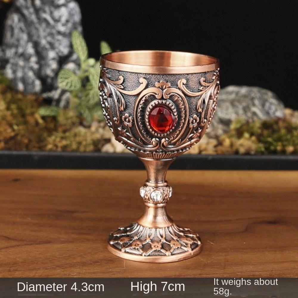 European Style Wine Glasses Metal White Wine Cup Creative Drink Cup