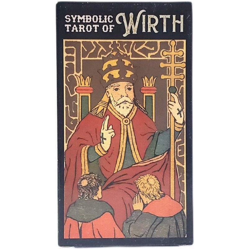 Symbolic Tarot of Wirth | Card with Paper Guide Book | Standard Big Size 12x7cm | 78 Sheets Tarot Cards and Guidebook