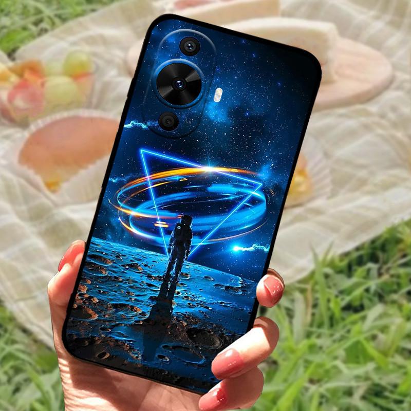 Для Huawei nova 12s Чехол Защитный Силиконовый Мягкий Черный Бампер Funda Coque для Huawei nova 12s Защитная Задняя Панель Телефона