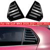 Для VW Golf MK8     Автомобильная задняя боковая накладка-жалюзи на окно, накладка-заглушка, наклейка, воздухозаборник, ABS, углеродное волокно, черный
