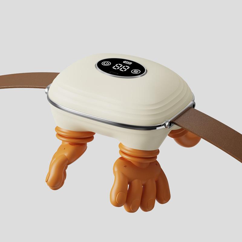 Neck Shoulder Massager with Heat, Imitation Hand Kneading Massage Device USB Rechargeable for Body Relief