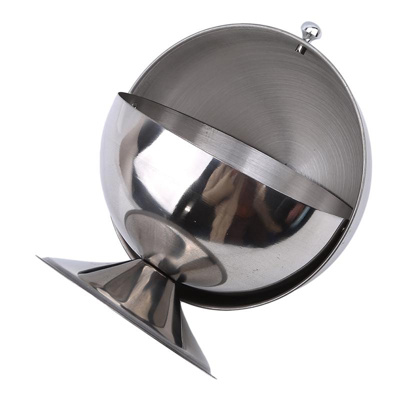 Кухонная сферическая сахарница из нержавеющей стали, бутылка для приправ, резервуар для специй, может переворачиваться