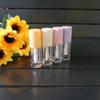 Empty Lip Glaze Container Refillable Cosmetic Container Mini Lip Gloss Tube With Brush Makeup Tool