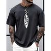 Мужские футболки Приталенные Slim Fit С коротким рукавом Дизайн 'Bite Me' Принт Стиль Streetwear Свободная посадка | Мужская модная футболка | Мужская повседневная футболка