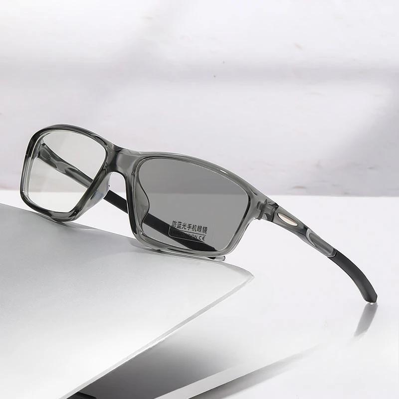 0-50~ -75 фотохромные цветные очки для близорукости ультралегкая версия со степенью защиты от синего света плоские очки солнцезащитные очки спортивные