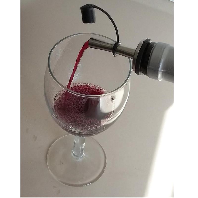 Насадка из нержавеющей стали, на бутылку со спиртным напитком