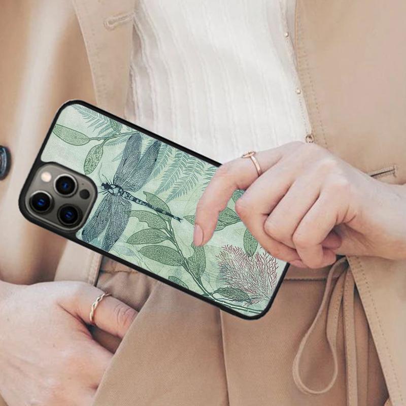 Dragonfly Insect Pattern Magnetic Phone Case For APPLE iPhone 17 Air 16 14 13 12 Pro Max 15 Plus Charge With MagSafe Cover